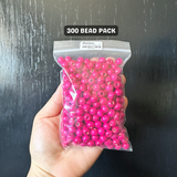 8mm PINK wood beads