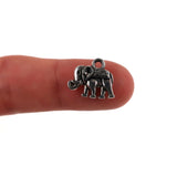 (10 pack) Vintage Elephant charms - antique silver