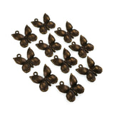 (10 pack) butterfly charms - antique bronze