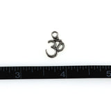 (10 pack) Ohm Symbol charms - antique silver