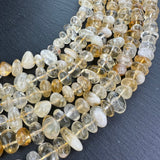 Medium citrine nugget beads - 15" strand