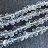 Medium crystal quartz nugget beads - 15" strand