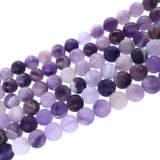 6mm Chevron Amethyst Matte Beads, sold per 15" strand