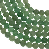 8mm - Green Aventurine - Round - Frosted