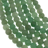 8mm - Green Aventurine - Round - Frosted