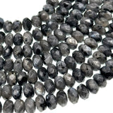 8x5mm - Larvikite - Rondelle - Faceted