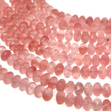 8x5mm - Cherry Quartz - Rondelle - Faceted