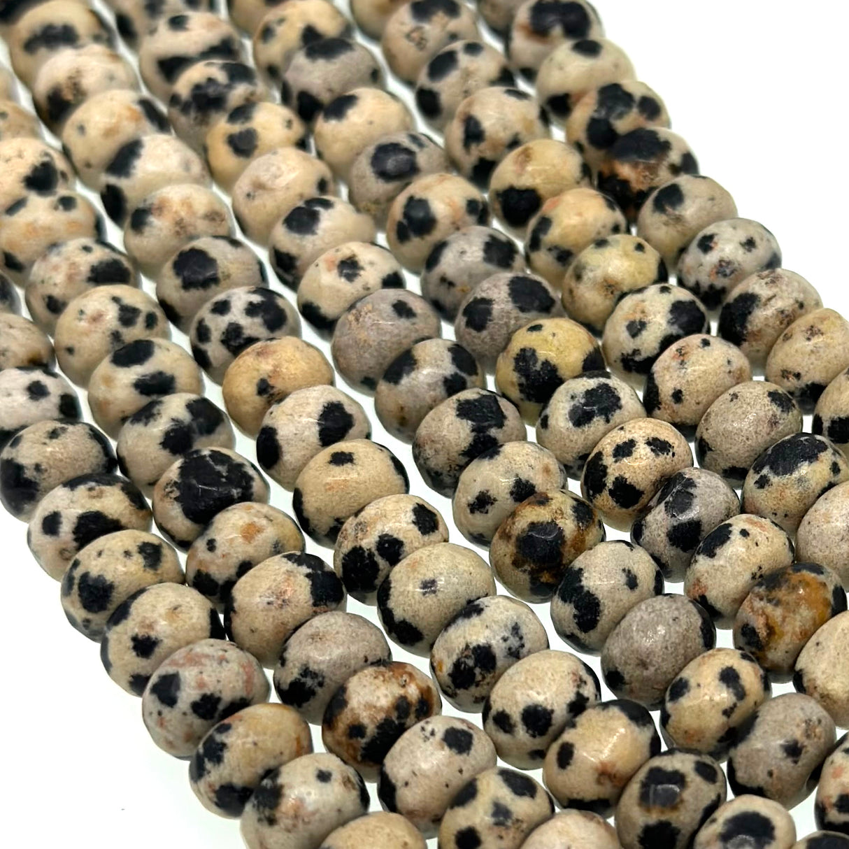 8x5mm - Dalmatian Jasper - Rondelle - Faceted