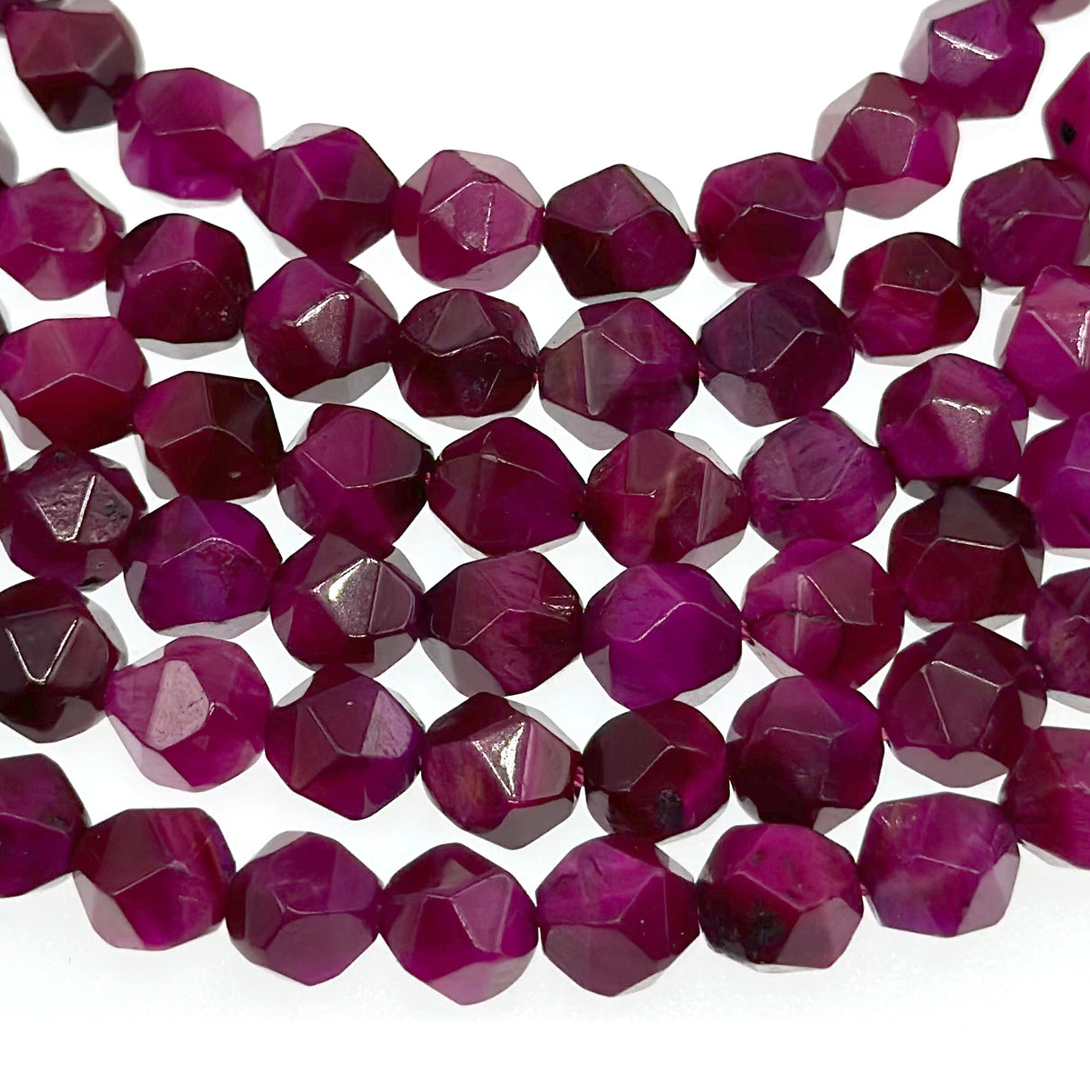 8mm - Pink Tiger Eye - Star Cut - Faceted