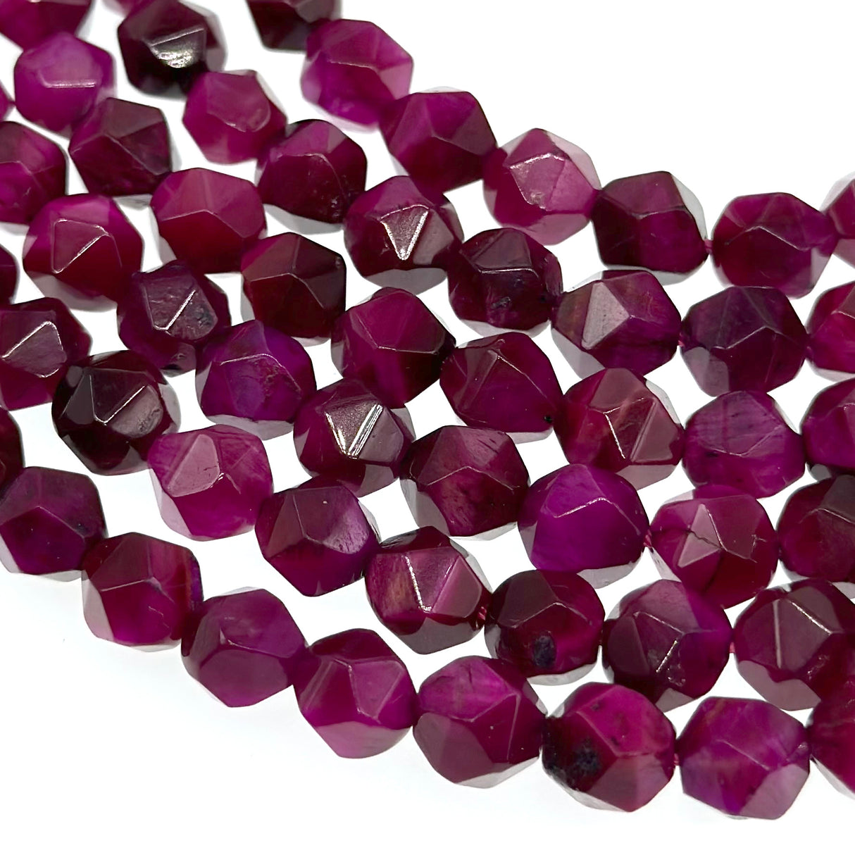 8mm - Pink Tiger Eye - Star Cut - Faceted