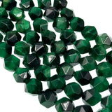 8mm - Green Tiger Eye - Star Cut - Faceted