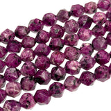 8mm - Purple Sesame Jasper - Star Cut - Faceted